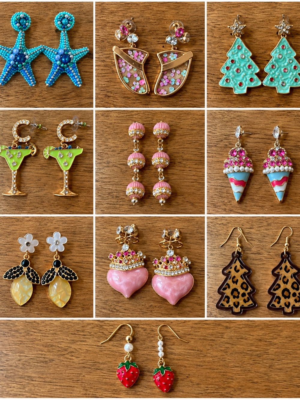 Assorted  Earrings Set - Multicolor Cute Shapes